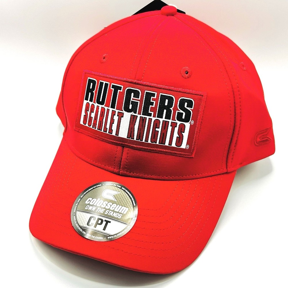 Rutgers Scarlet Knights Colosseum Patch CPT Hat Cap Snapback Adjustable NCAA